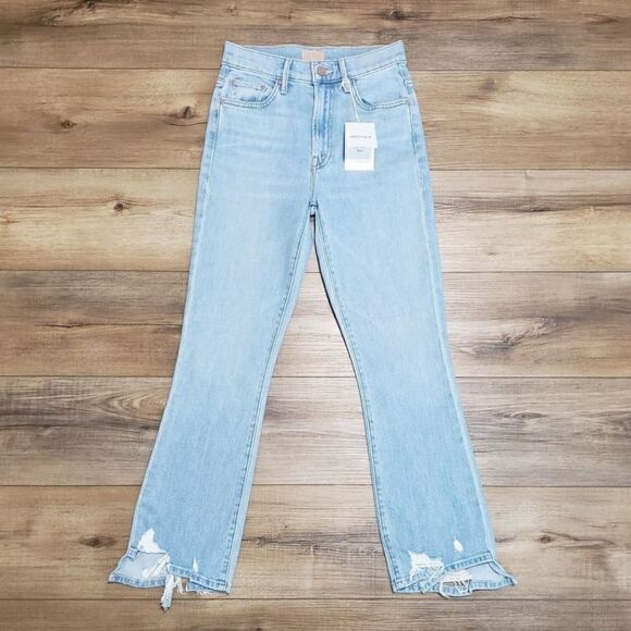 Mother The Insider Crop Step Chew Bootcut Ankle Jeans In Mentally Elsewhere Size - Picture 11 of 11